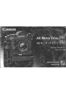 Canon MotorDrive AE FN manual. Camera Instructions.